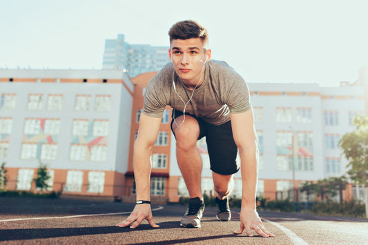 A man who will be getting ready to run